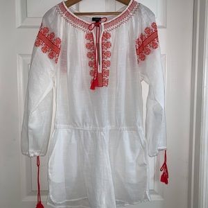 J. CREW NWT romper cover up with pockets